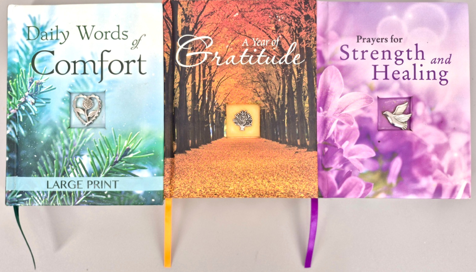 Set of 3 Christian Prayer Books — Prayers, Gratitude, Healing.