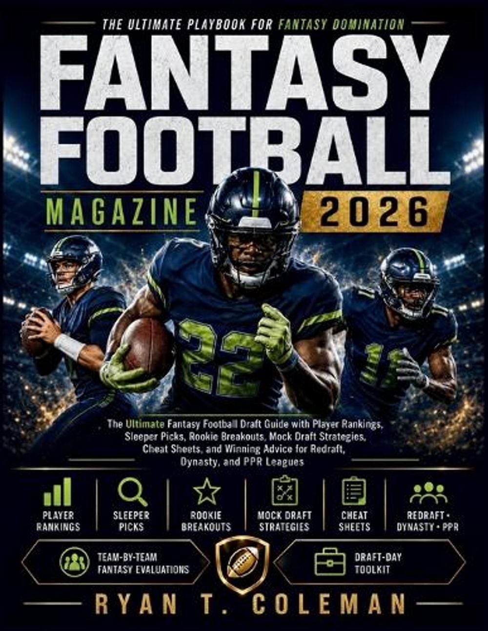 Fantasy Football Magazine 2026: The Ultimate Fantasy Football Draft Guide with P