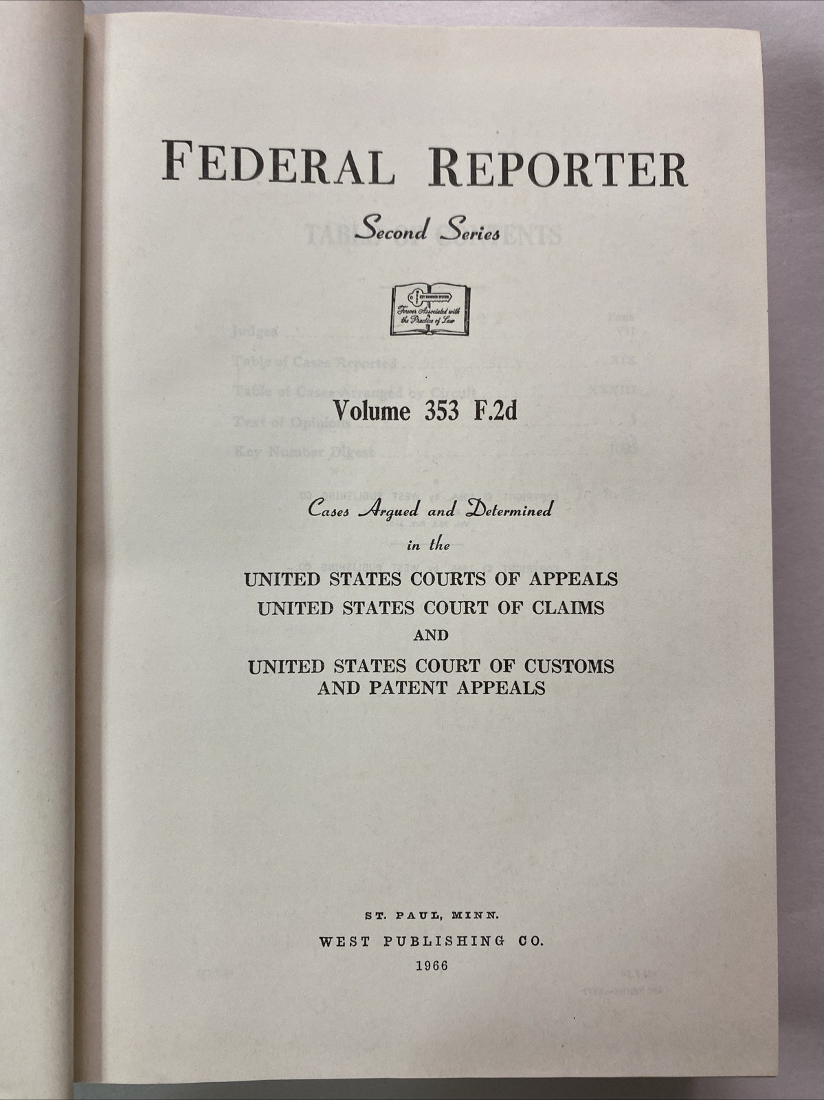 Federal Reporter 2d Series Vol. 353