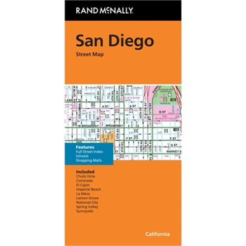 Rand McNally San Diego CA Street Map (Sheet Map, Folded)