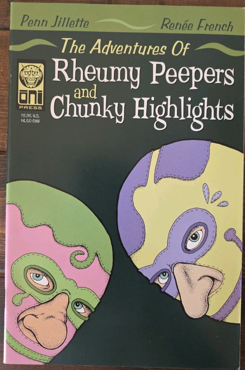The Adventures of Rheumy Peepers and Chunky Highlights Oni Press Comics 1999 B&B