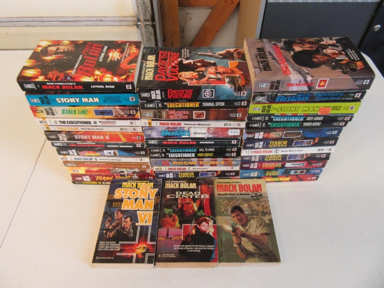 BIG Lot (40) Vintage DON PENDLETON SERIES Adventure Books STONY MAN EXECUTIONER