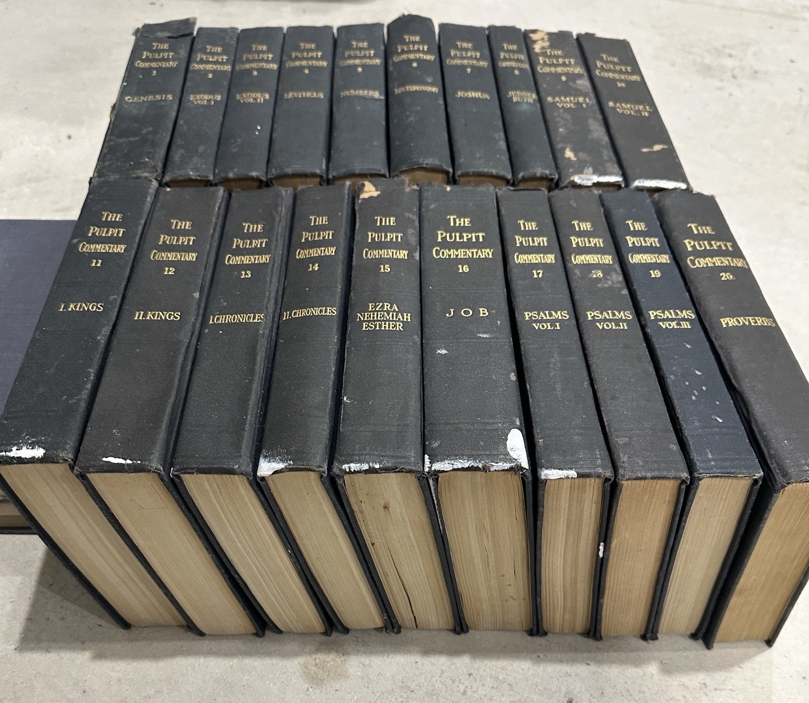 Set of The Pulpit Commentary Spence Exell Volumes 1-20 Vintage