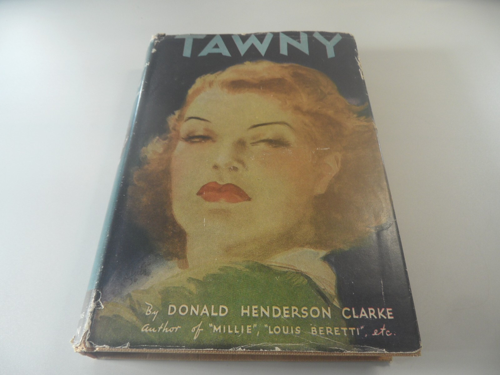 E1-64 Hardcover book TAWNY By DONALD HENDERSON CLARKE 1936 THE VANGUARD PRESS