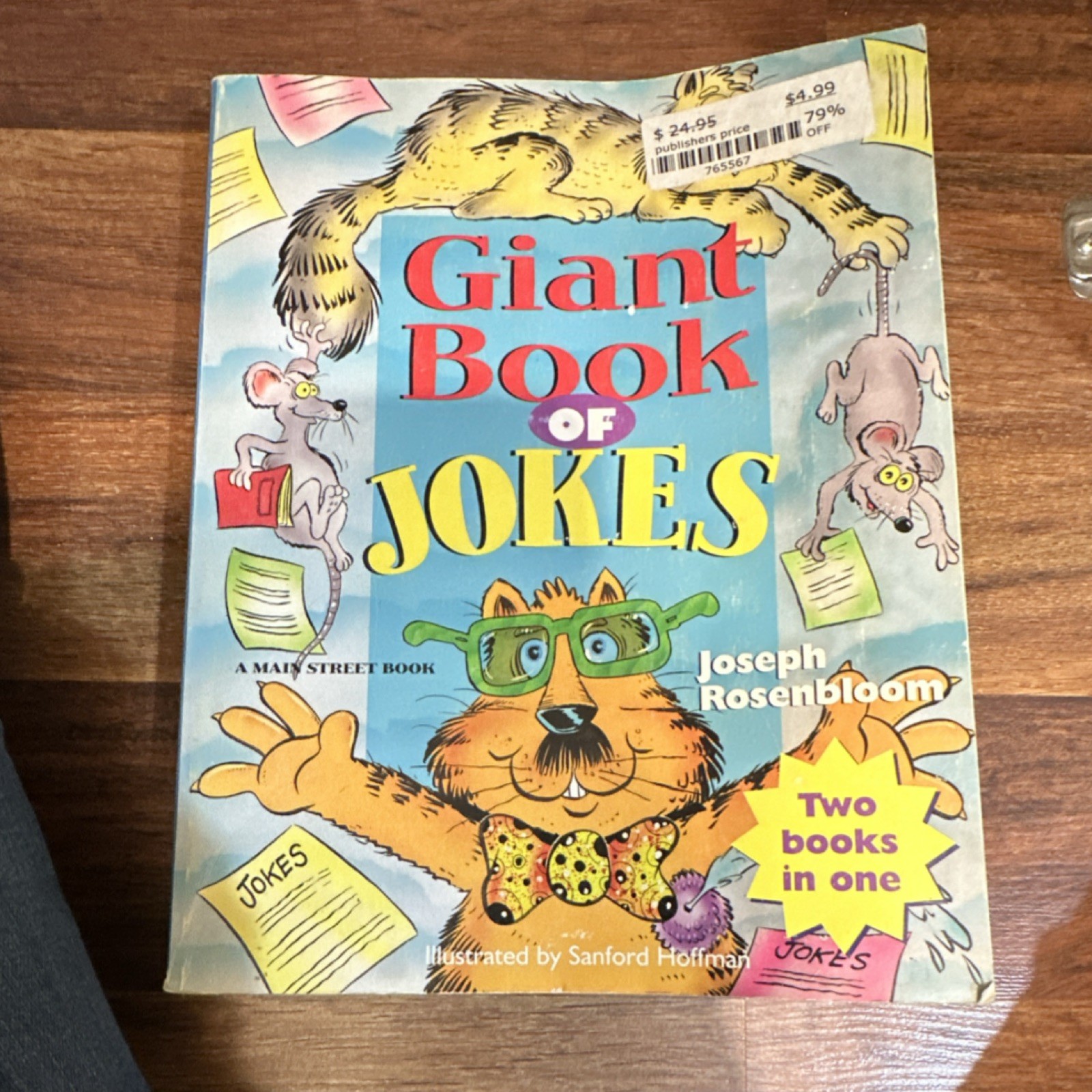 Giant Book of Jokes by Joseph Rosenbloom, Sanford Hoffman, Paperback, Humor