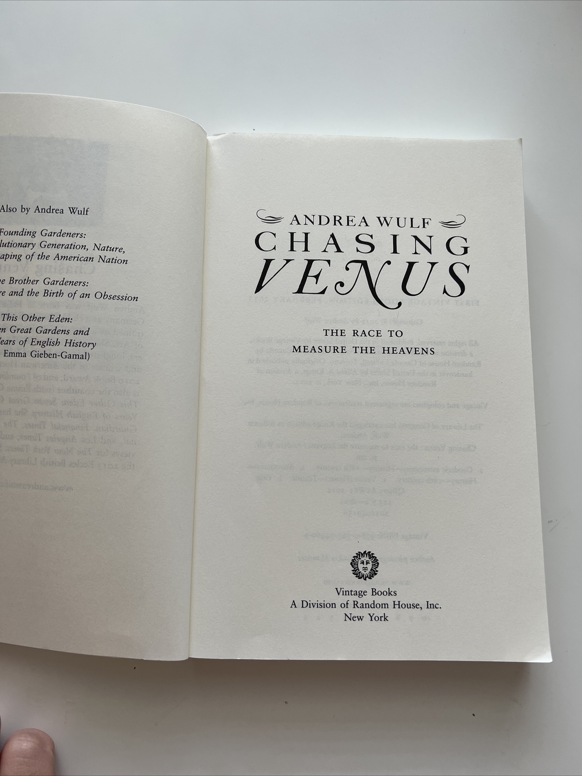 Chasing Venus : The Race to Measure the Heavens by Andrea Wulf (2013, Trade…