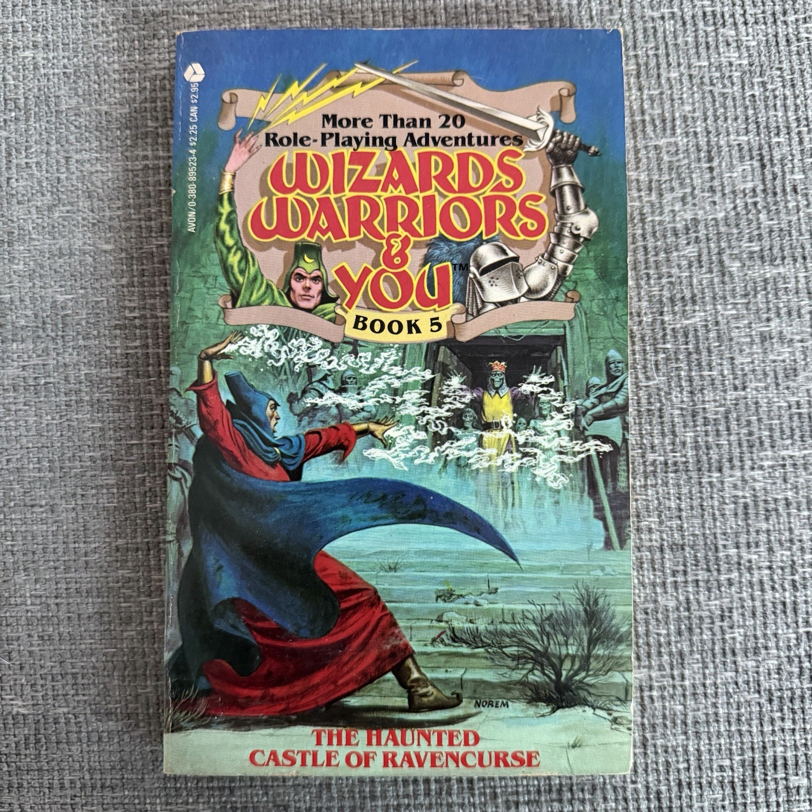 Wizards, Warriors & You #5 The Haunted Castle of Ravencurse Avon 1985 Adventure!