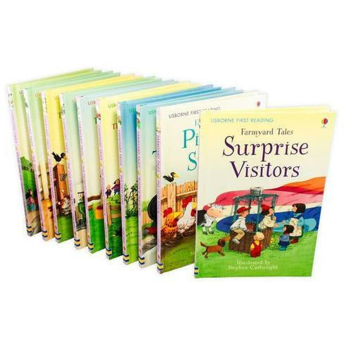 Usborne First Reading Farmyard Tales Collection 10 Books Set (Age 3+) NEW