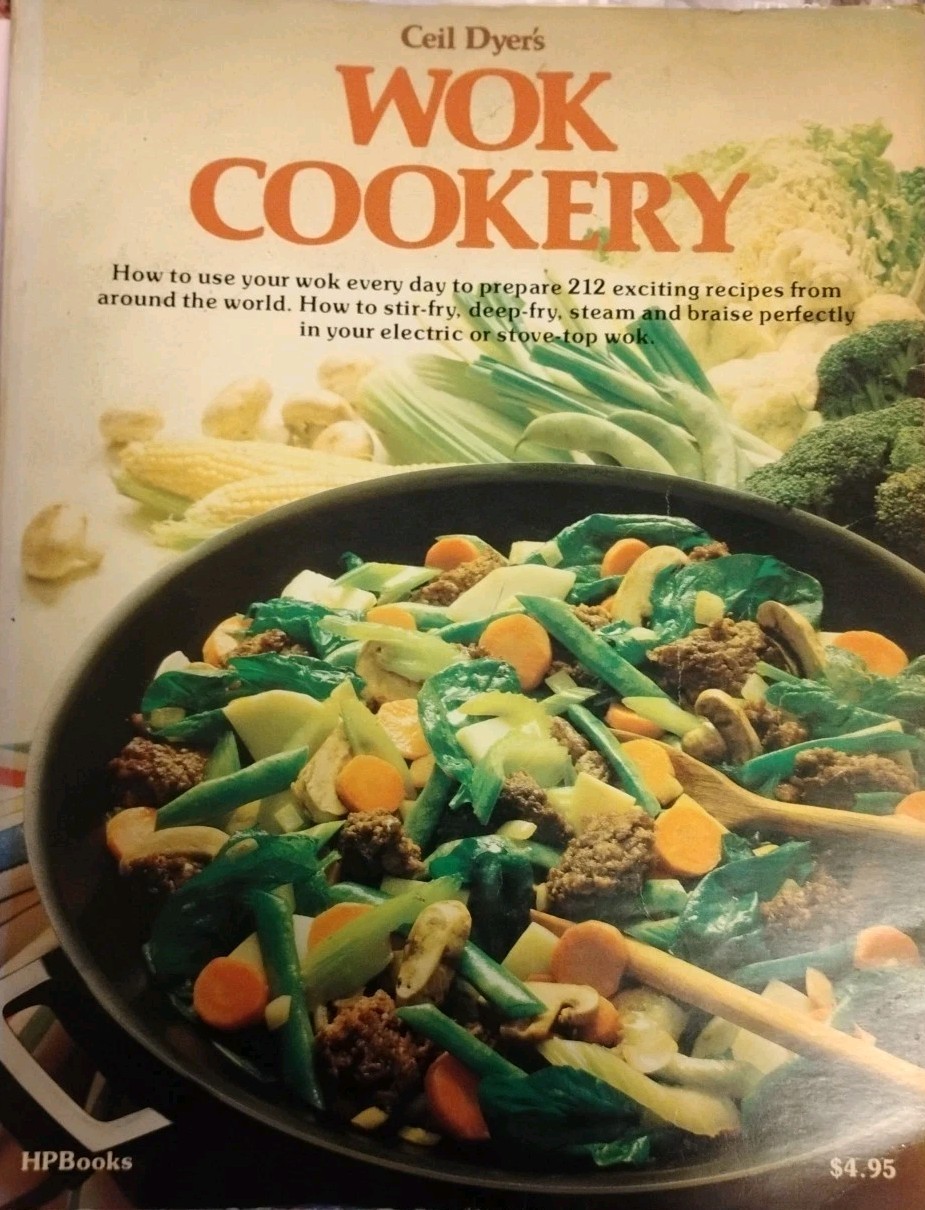 Wok Cookery How to Use Your Wok Every Day to Stir-fry Deep-fry GOOD 1977 Vtg Mcm