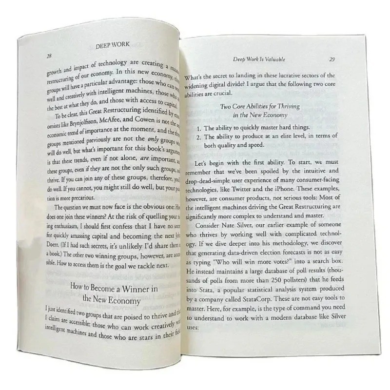 Deep Work Cal Newport Hardcover Focus Success Guide Leadership Motivation Book