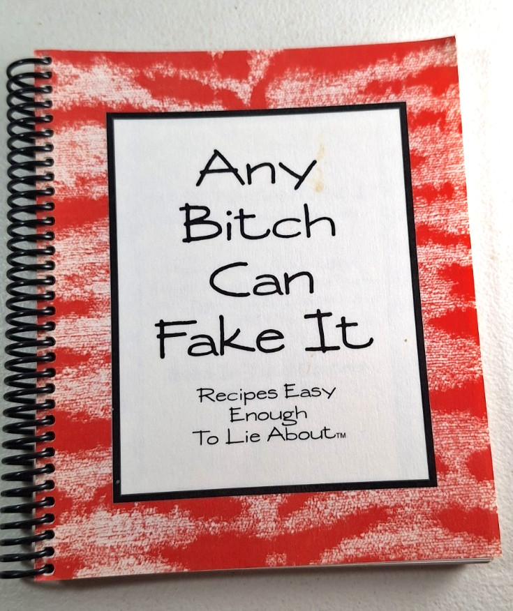 Any Bitch Can Fake It CookBook Recipes Easy Enough To Lie About Ringbound Book