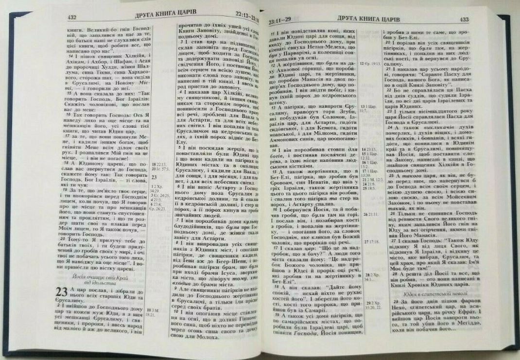 Ukrainian Bible Large Size 165х235 mm тверда обкладинка Біблія Огієнка Библия