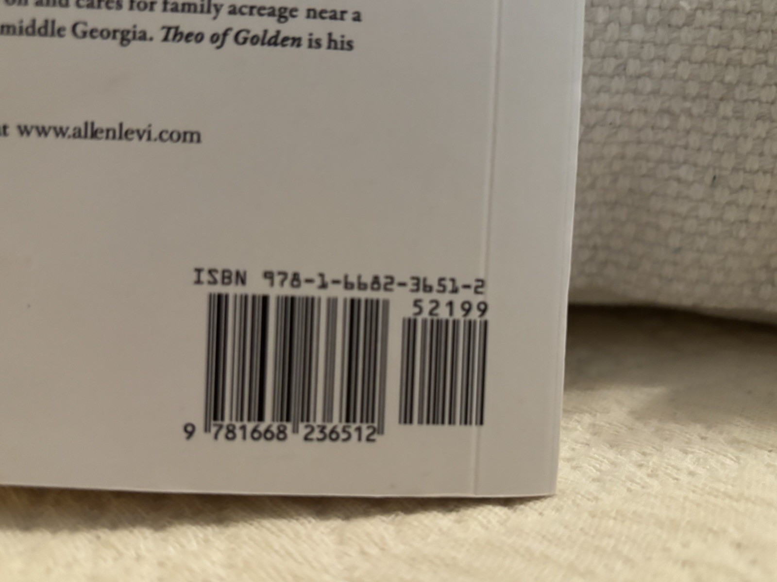 Allen Levi Theo of Golden: A Novel Trade Paperback 2025 Atria 400 Pages
