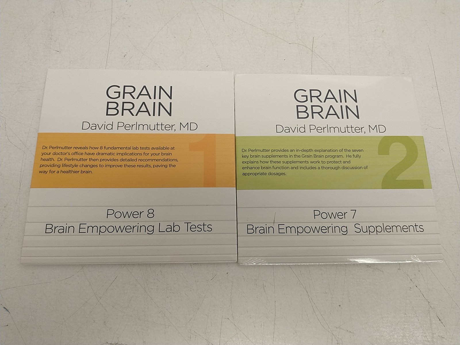 David Perlmutter DVD/Book Combo Set Grain Brain/Brain Change Health Nutrition
