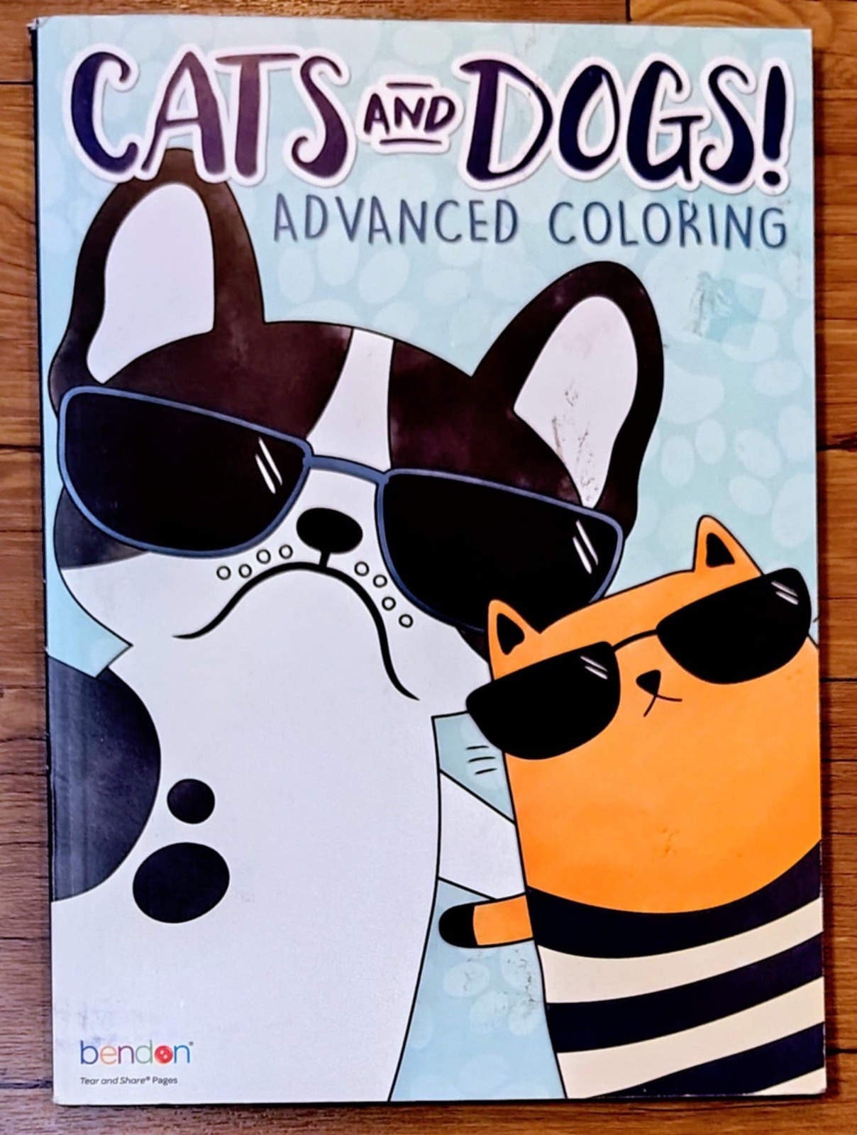 Bendon Cats And Dogs Advanced Coloring Book Tear & Share 40 Pages New