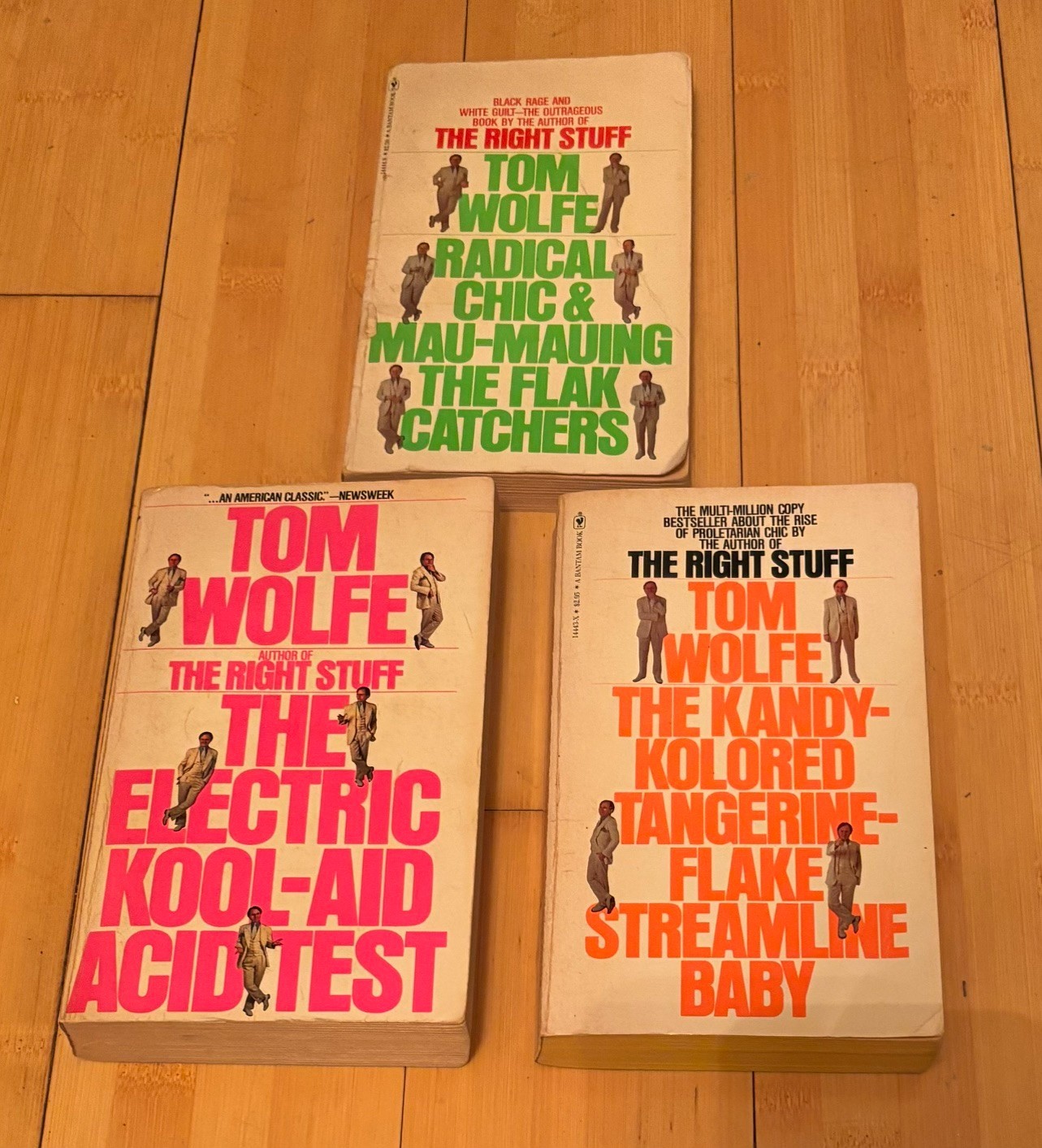 TOM WOLFE vintage 1980/81 paperback book lot VG shape!
