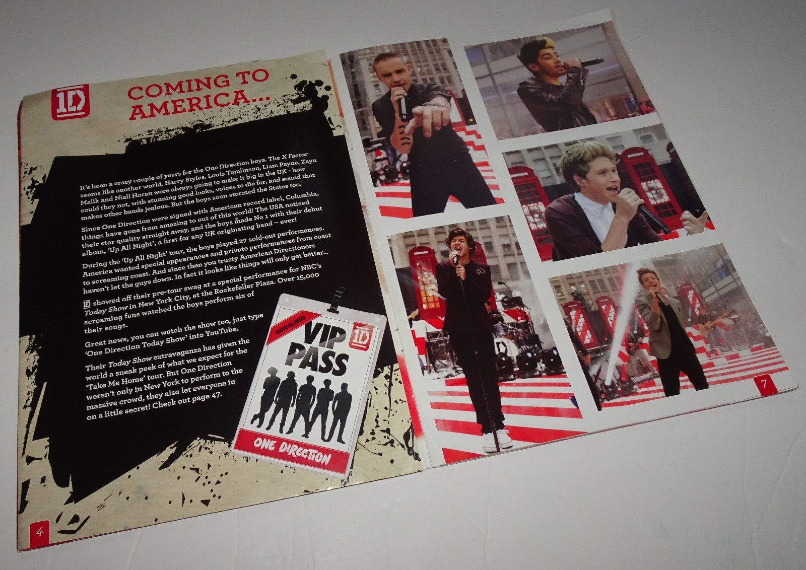 The Official One Direction Special Tour Edition Poster Book LIAM PAYNE R.I.P