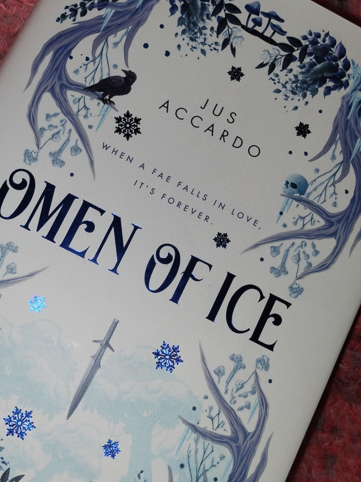 Omen of Ice by Jus Accardo Owlcrate Exclusive Signed First Edition novel, New