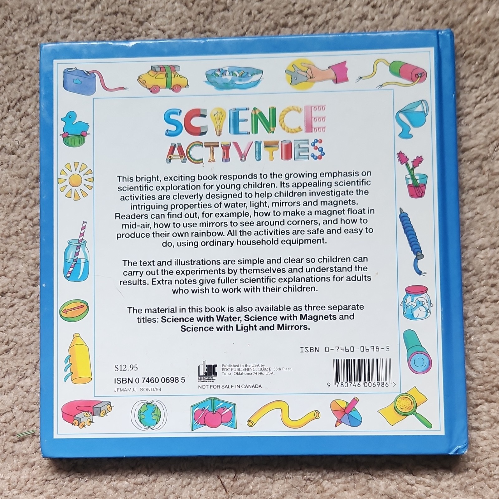Usborne Publishing The Usborne Book of Science Activities H. Edom 1992 Hardcover