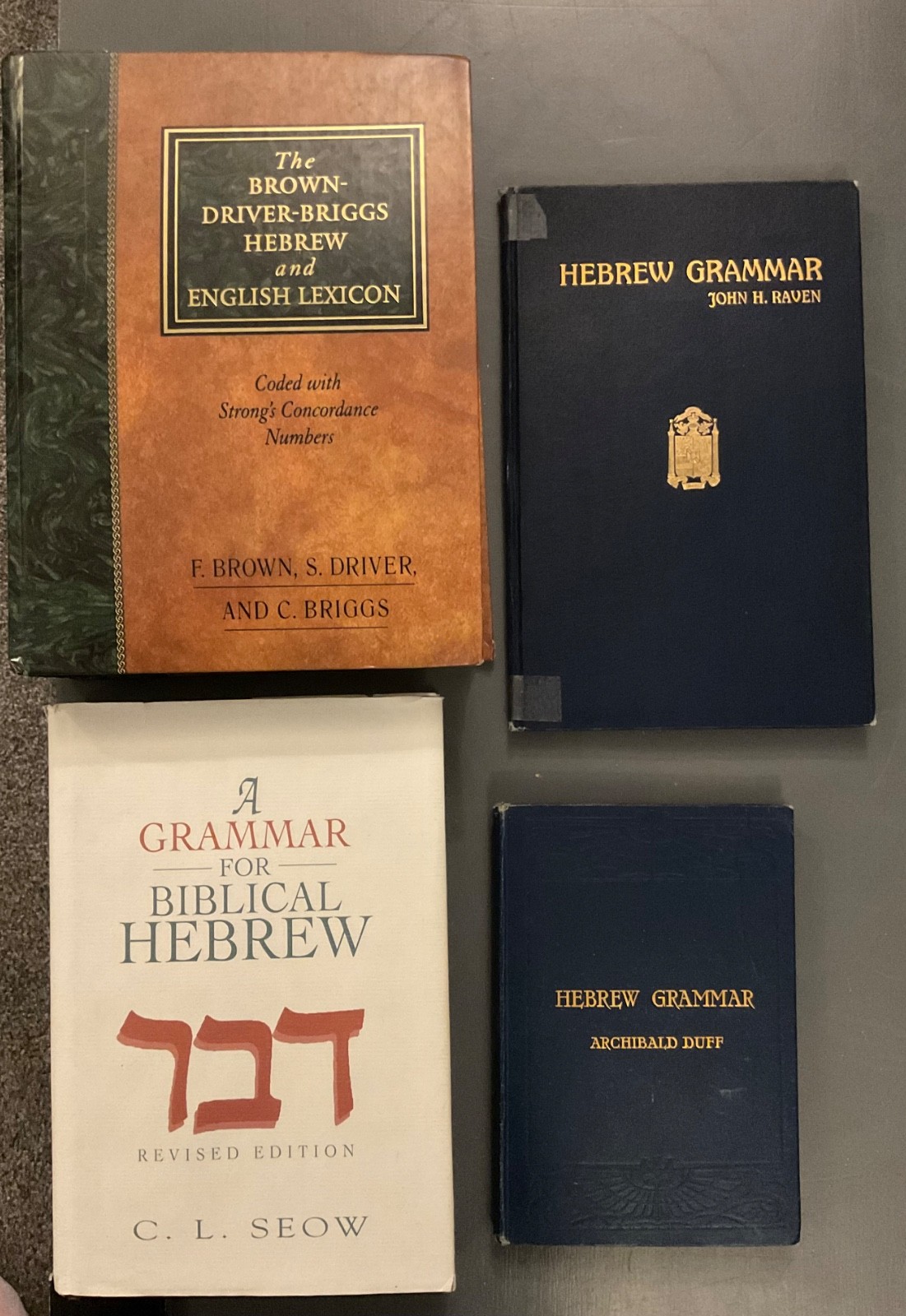 Mixed lot Of Hebrew Grammar Hardcover Books