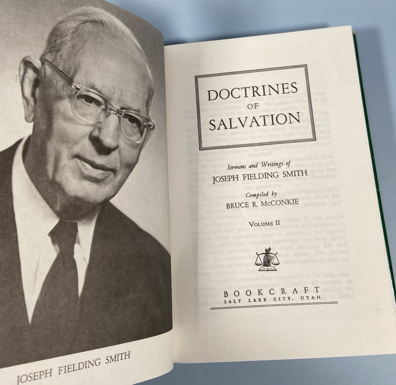 Doctrines of Salvation by Joseph Fielding Smith compete set Vol 1-3, HC/DJ, LDS