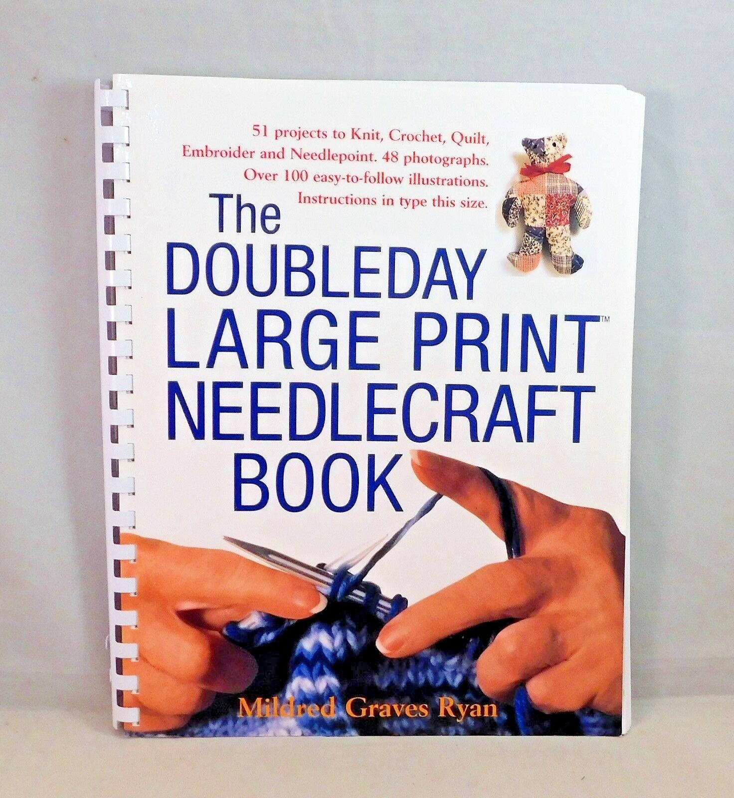 The Doubleday Large Print Needlecraft Book by Mildred Graves Ryan 1999 Paperback