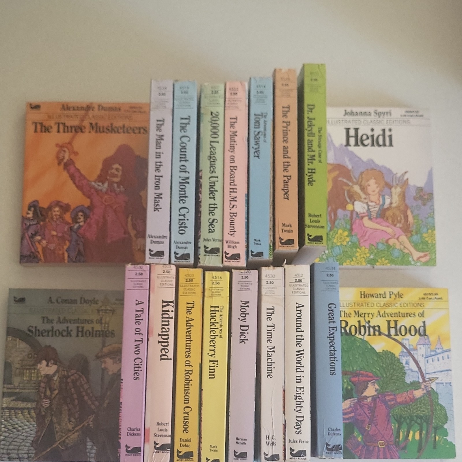Moby Books Illustrated Classics Paperback Mini Books English Set Of 19