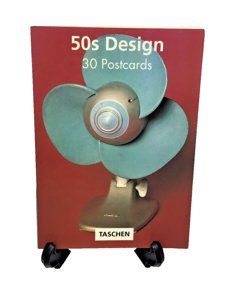 “50s Design 30 Postcards” Postcard Book . Set of 30 vintage items postcards.
