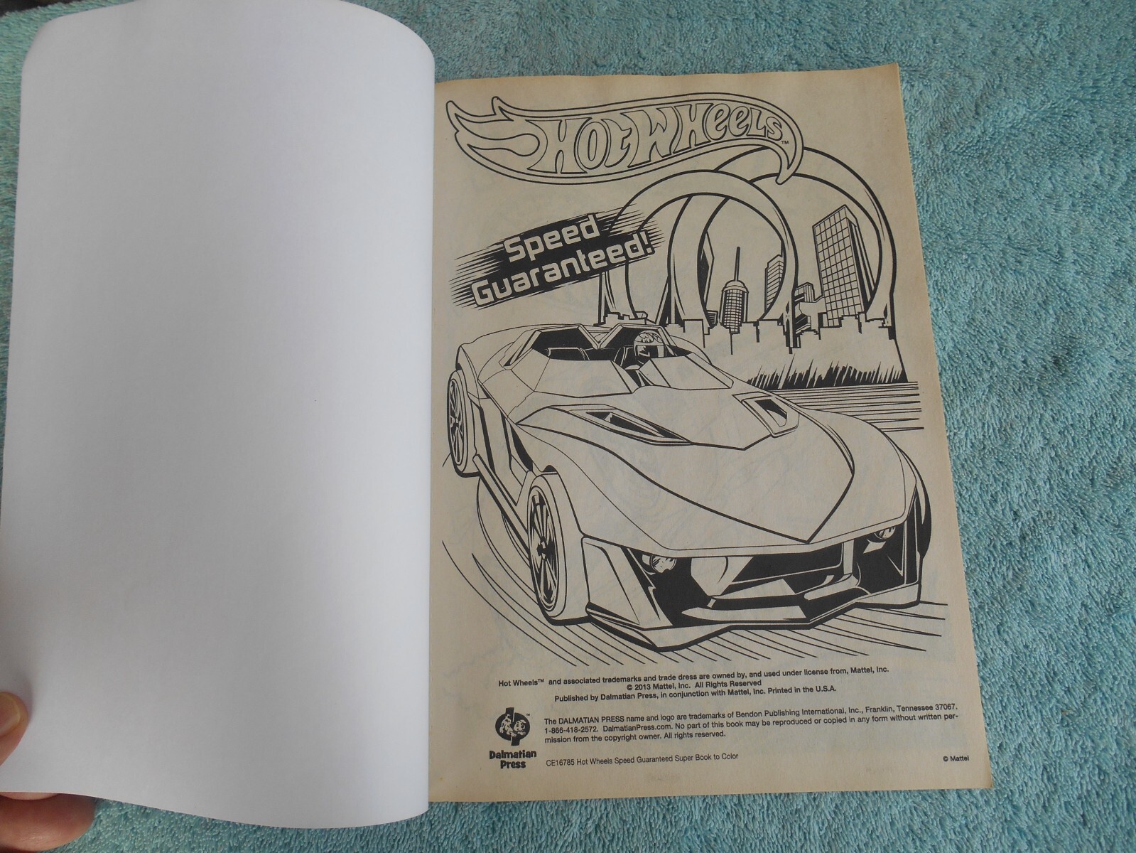HOT WHEELS 2013 COLORING BOOK DALMATION PRESS. 64 PAGES. NEW!