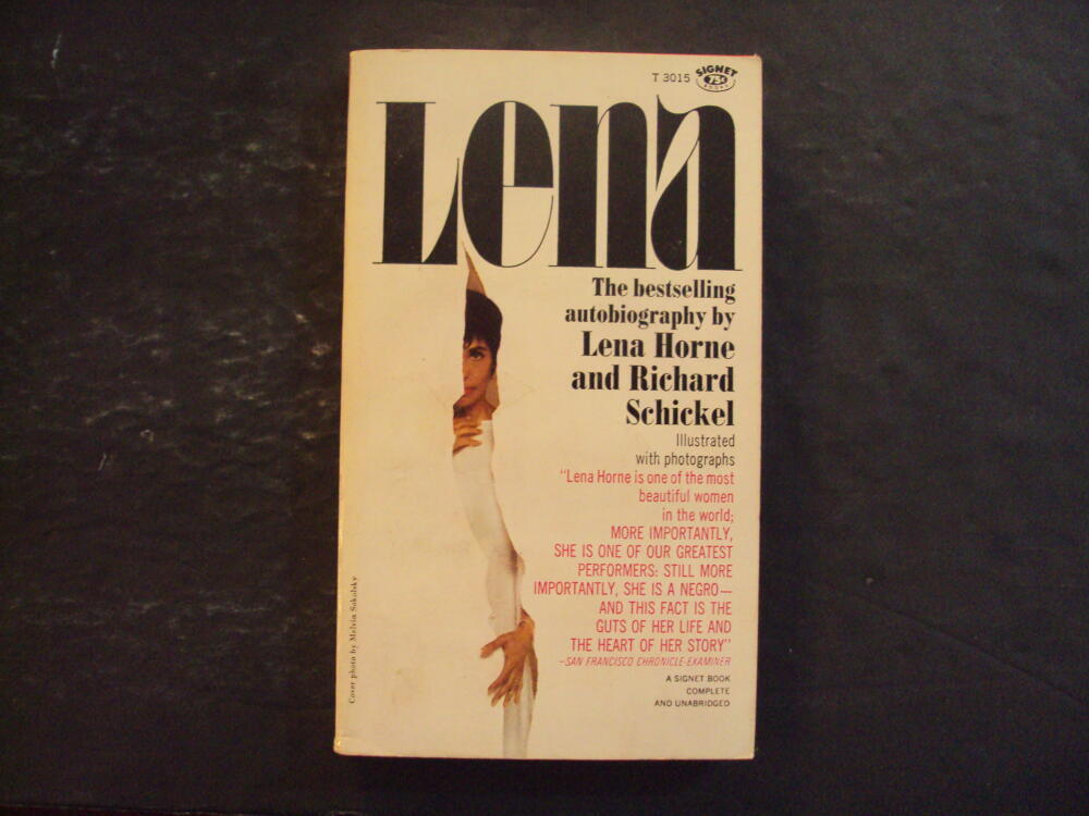 Lena pb Lena Horne, Richard Schickel 1st Signet Print 11/66 ID:86134