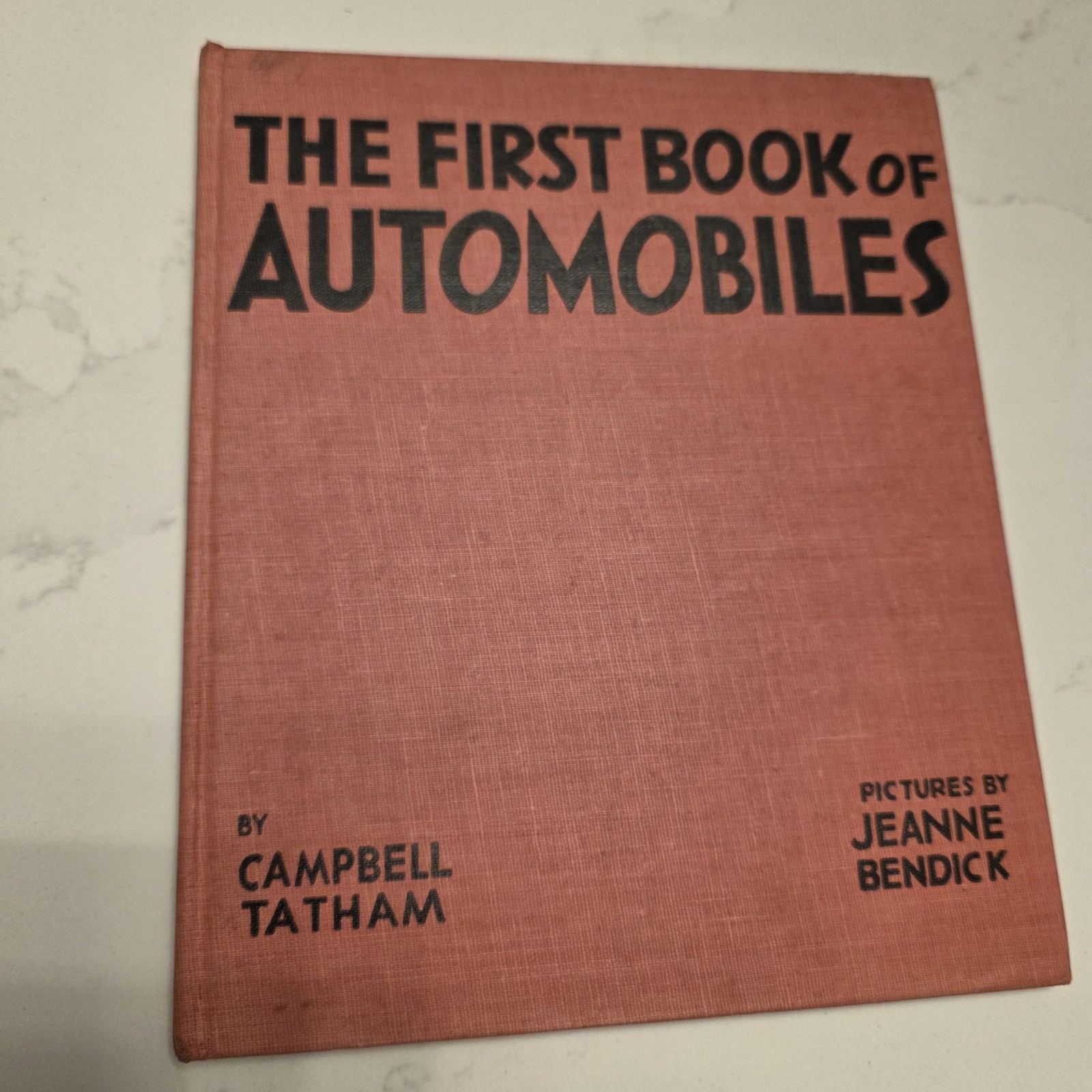 Vintage The First Book of Automobiles Hardcover 1949