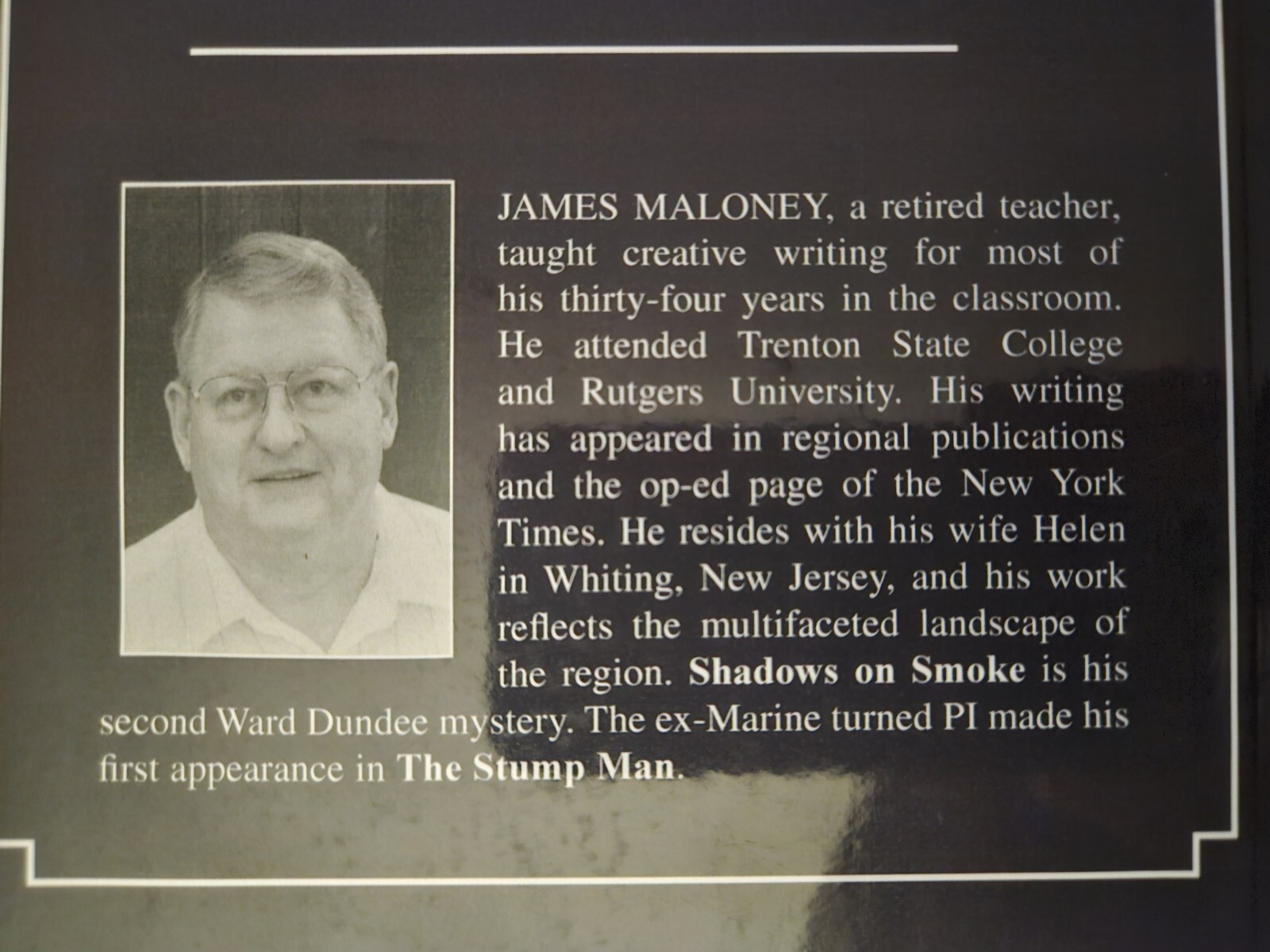 Shadows on Smoke James M. Maloney 2011 Trade Paperback Book USED Historical