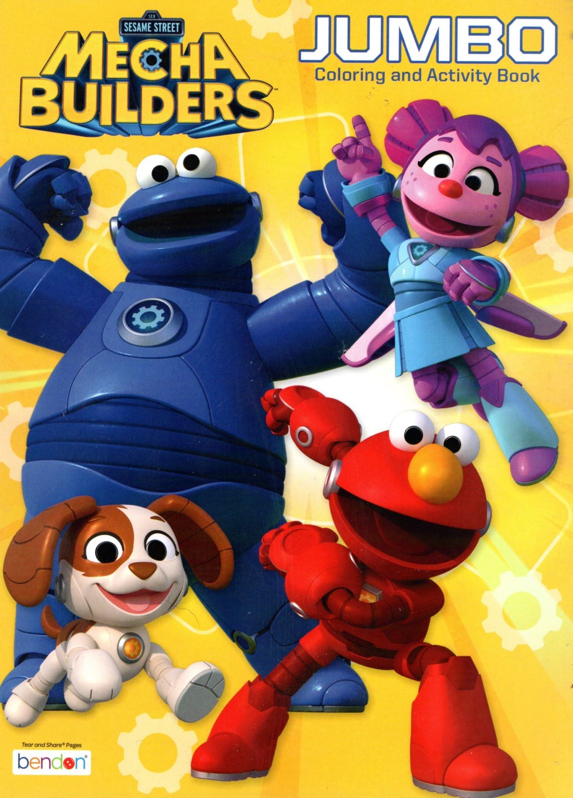 123 Sesame Street – Mecha Builders – Jumbo Coloring & Activity Book