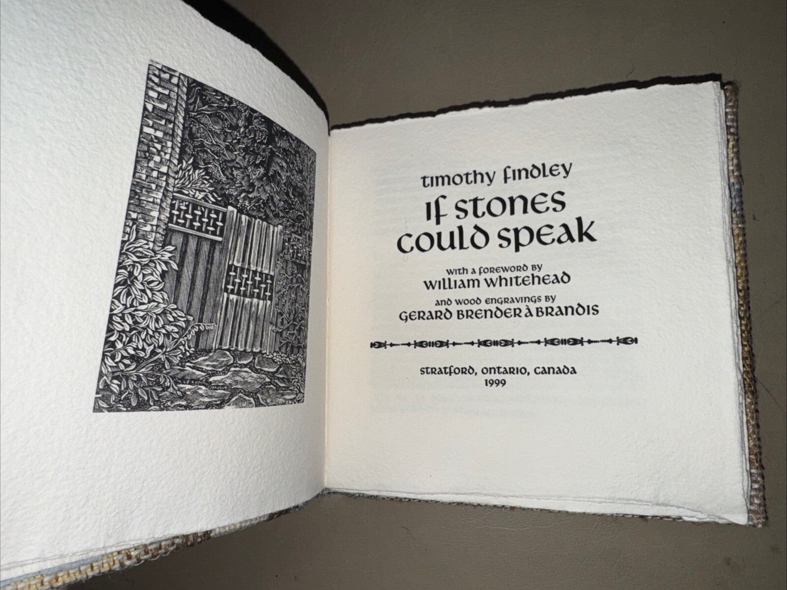 Timothy Findley: If stones could speak, William Whitehead,Gerard BrenderaBrandis