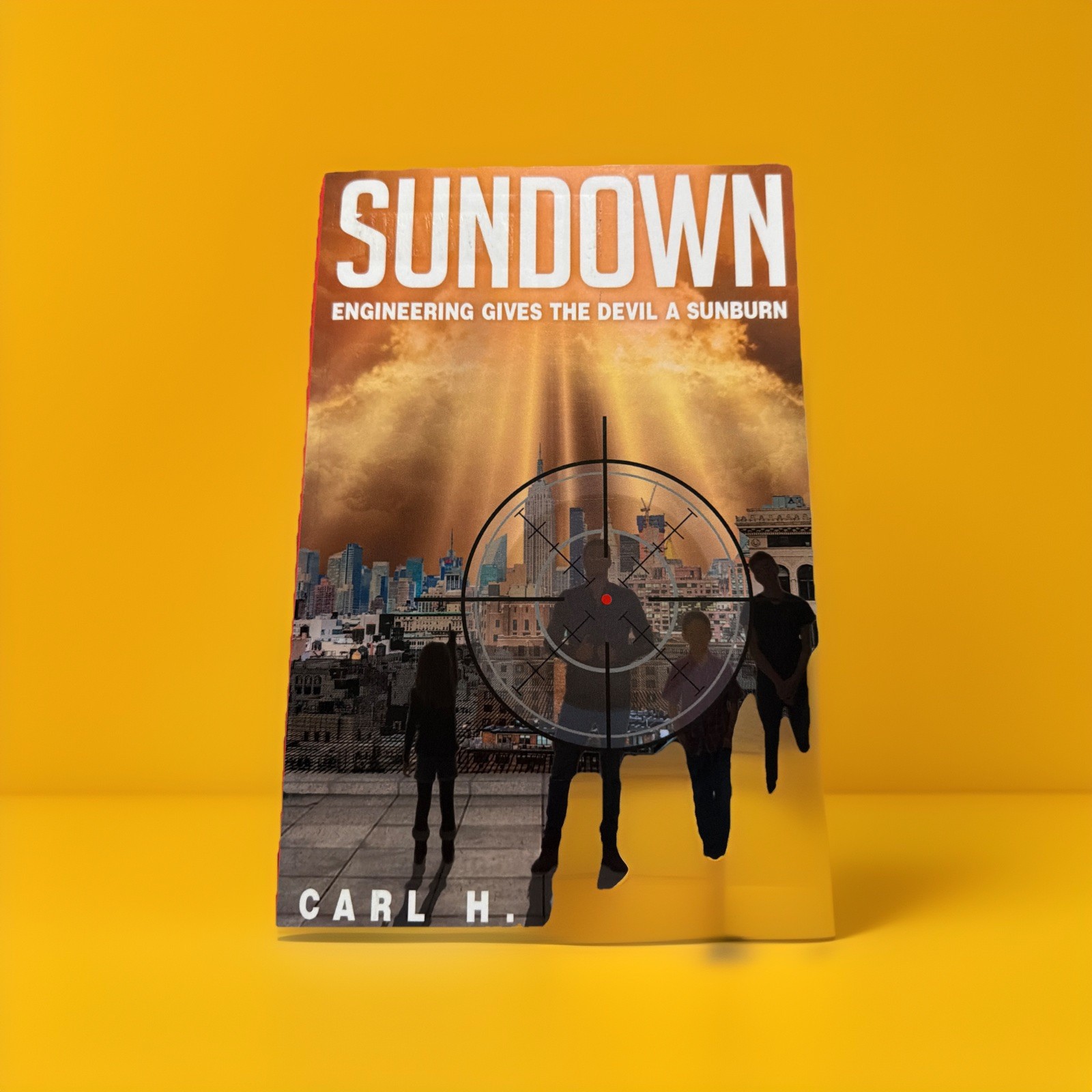 SUNDOWN by Carl Mitchell, 2017 Trade PB, Ex-Library, Pristine
