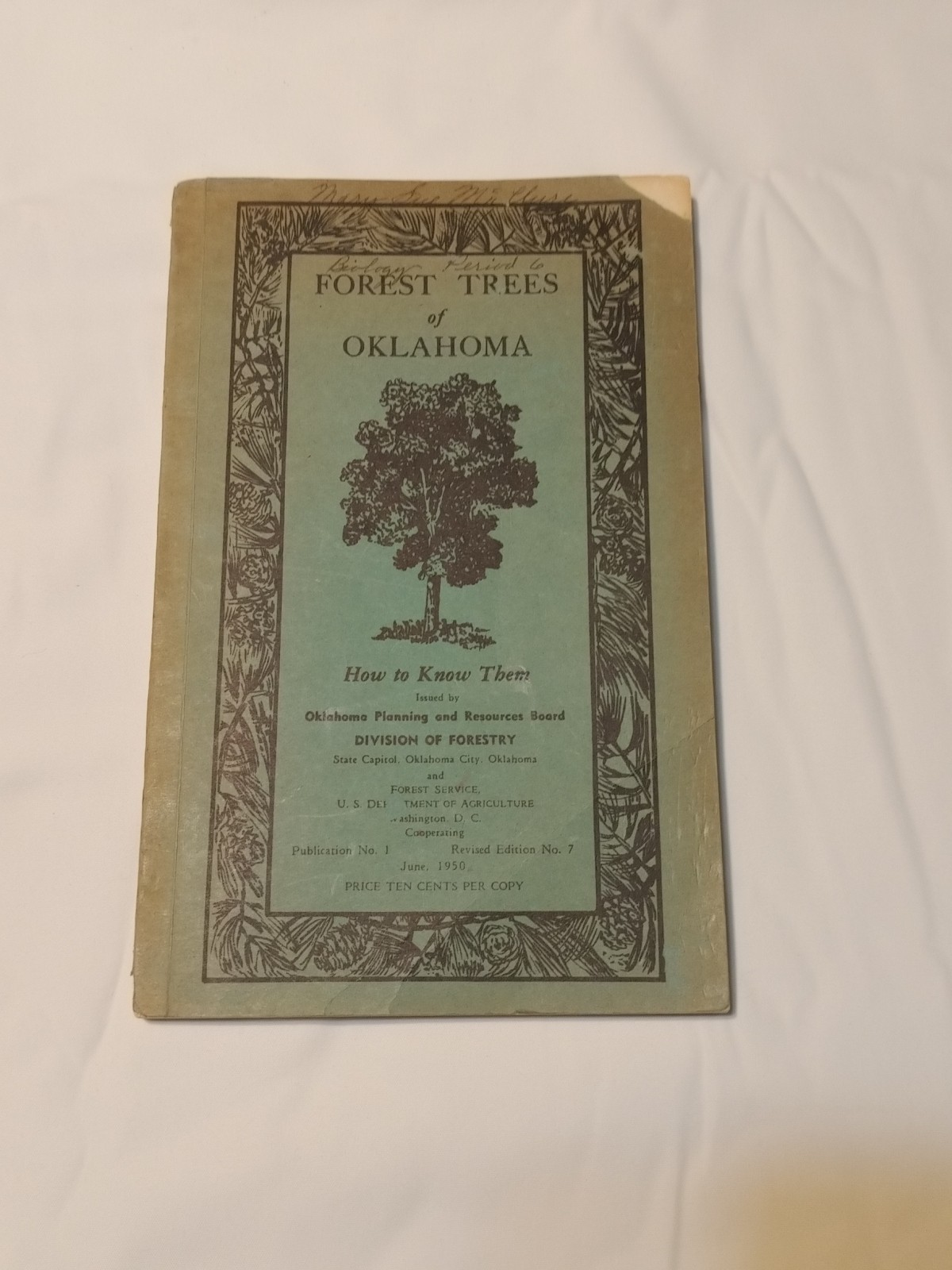 1950 Forest Trees of Oklahoma Guidebook Manual How To Know Them 135 Pages No. 7