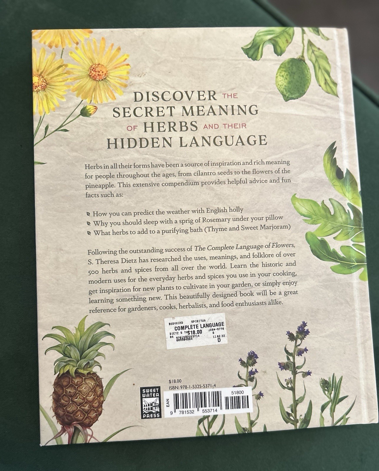 The Complete Language of Herbs Illustrated S. Theresa Dietz 2017 HC