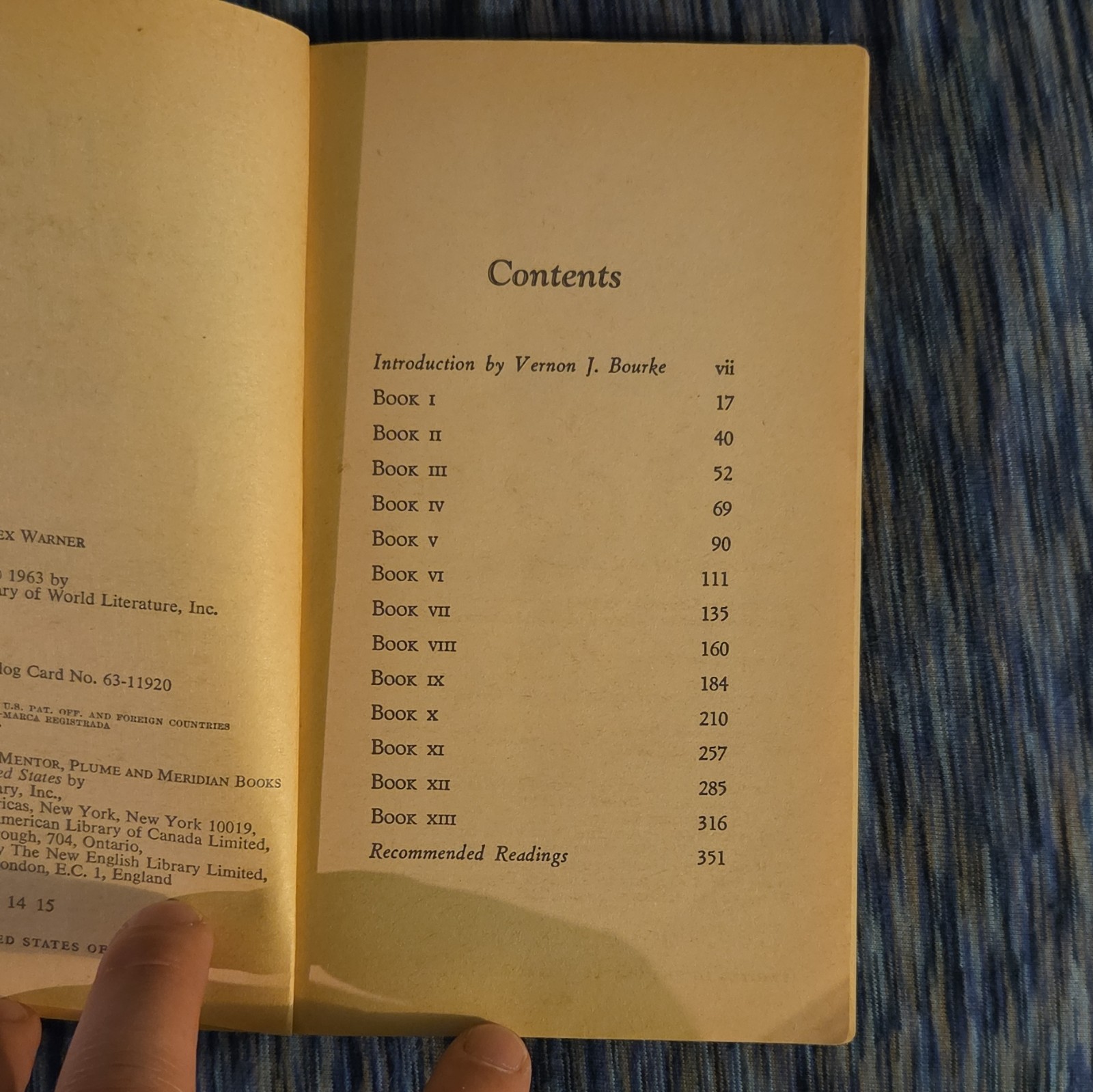 st. augustine the confessions mentor book pb 1963 rex warner