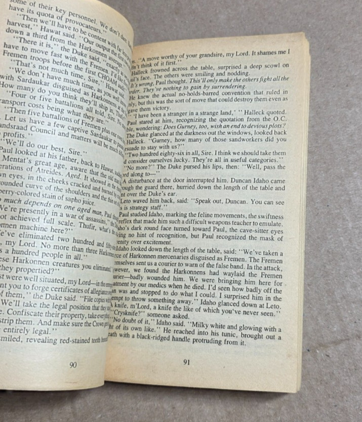Dune by Frank Herbert paperback book Berkley 1975