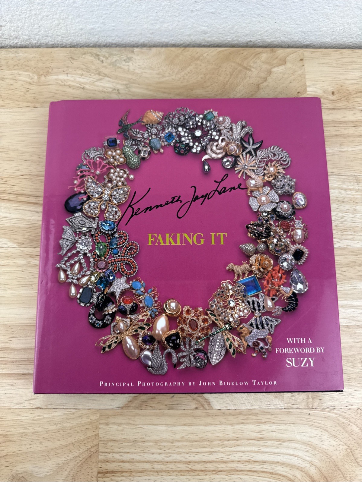 Kenneth Jay Lane: Faking It By Kenneth Jay Lane Hardcover Book SIGNED