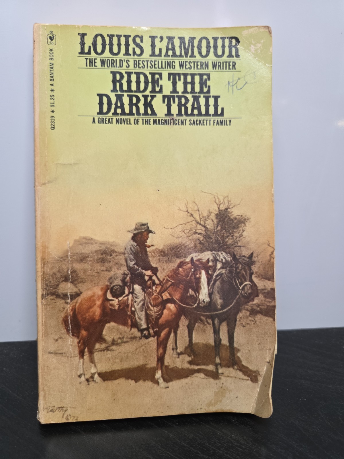 Ride The Dark Trail Western Paperback Book by Louis L’Amour Bantam Books 1972