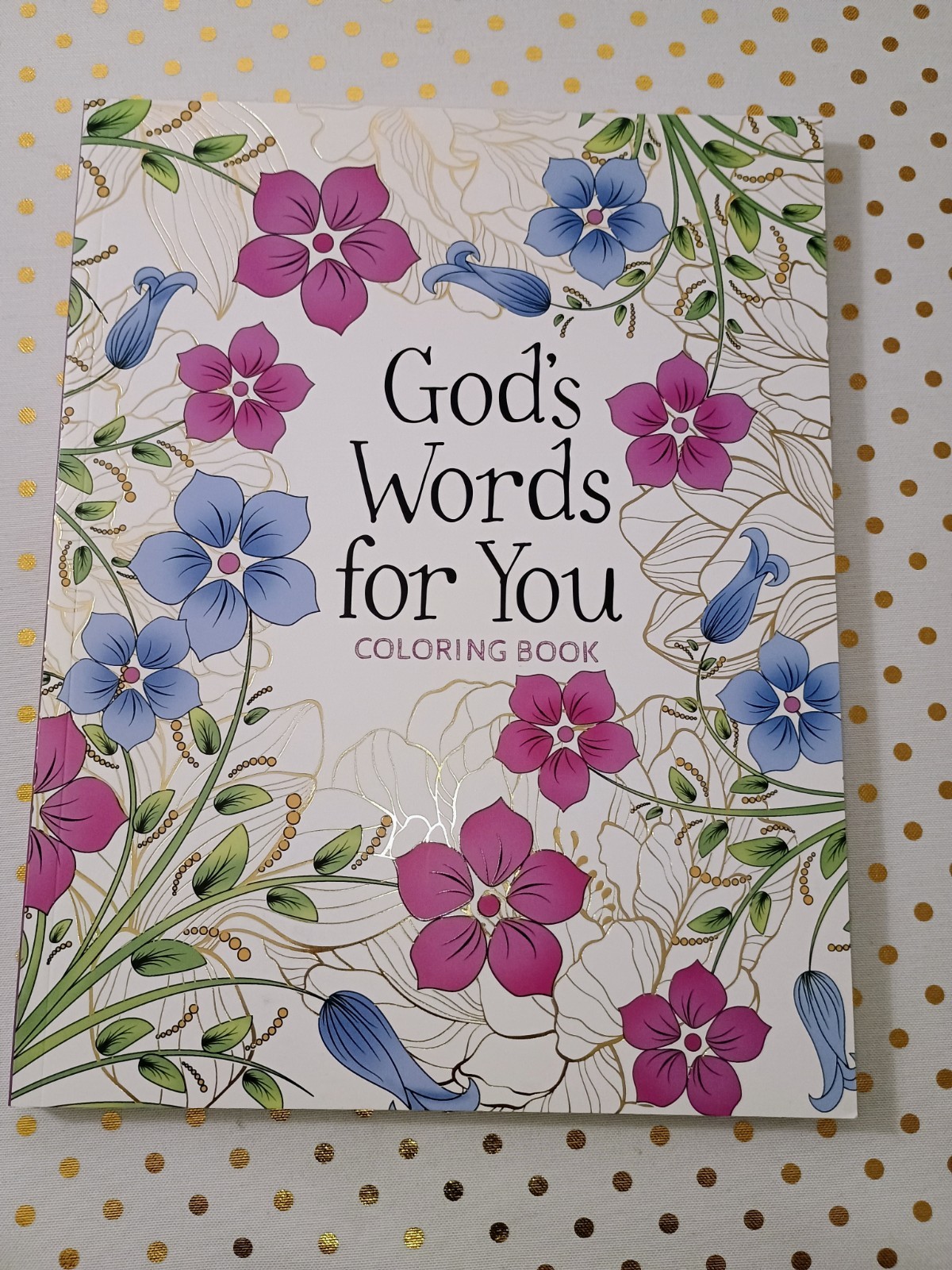 BroadStreet God’s Words for You Coloring Book 62 Illustrated Tear-Out Pages