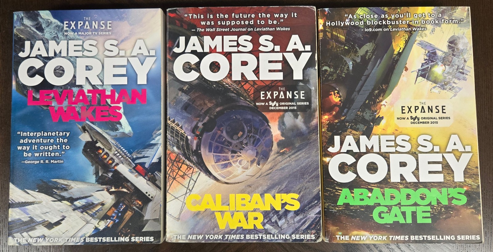 The Expanse book series 1-3 by James S. A. Corey – Trade Paperback