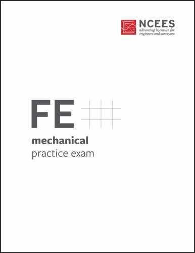 FE Mechanical Practice Exam – Paperback, by Ncees – Very Good o
