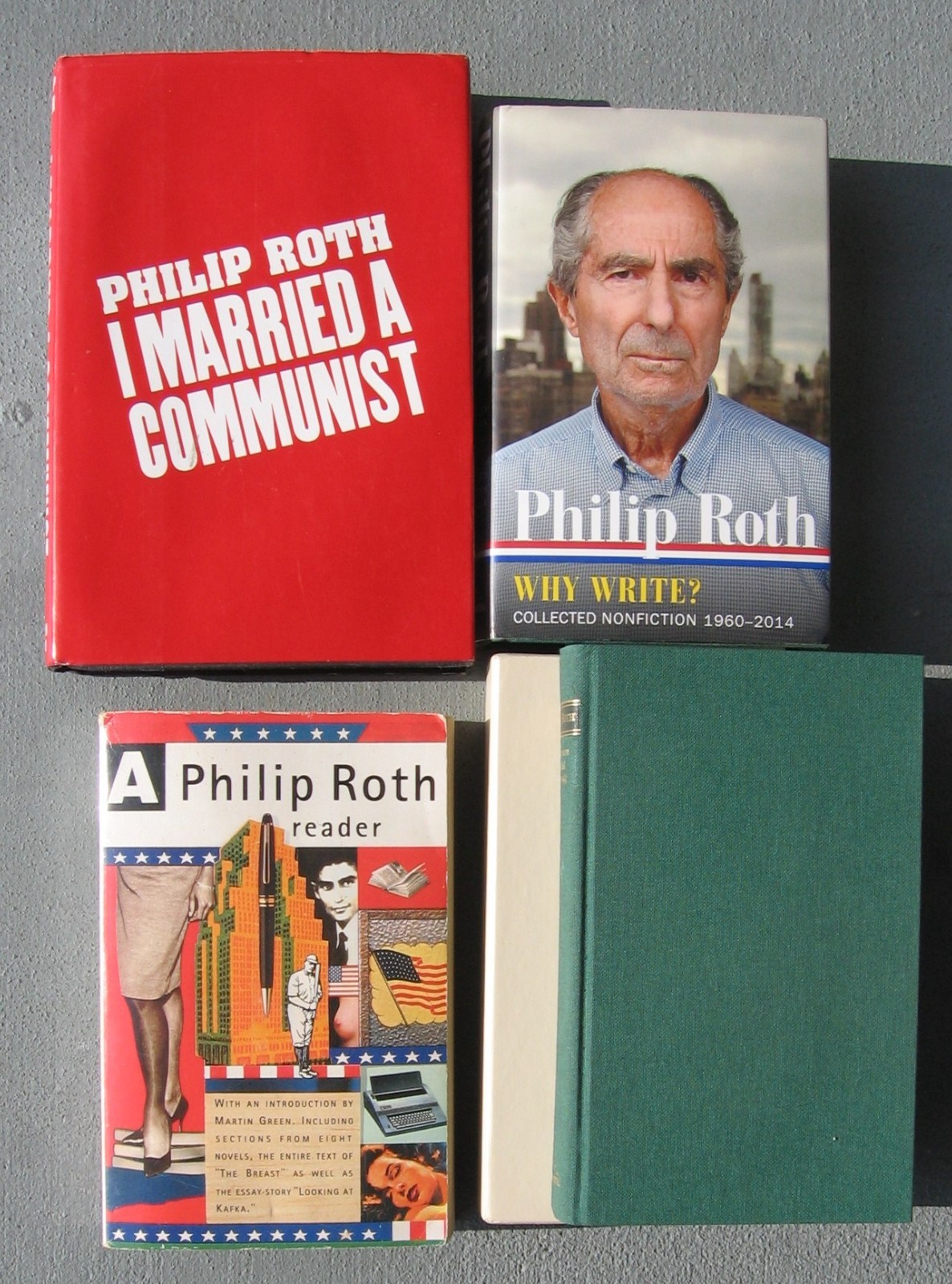 4 Philip Roth Books: I Married Communist, Collected Nonfiction 1960-2014, Reader