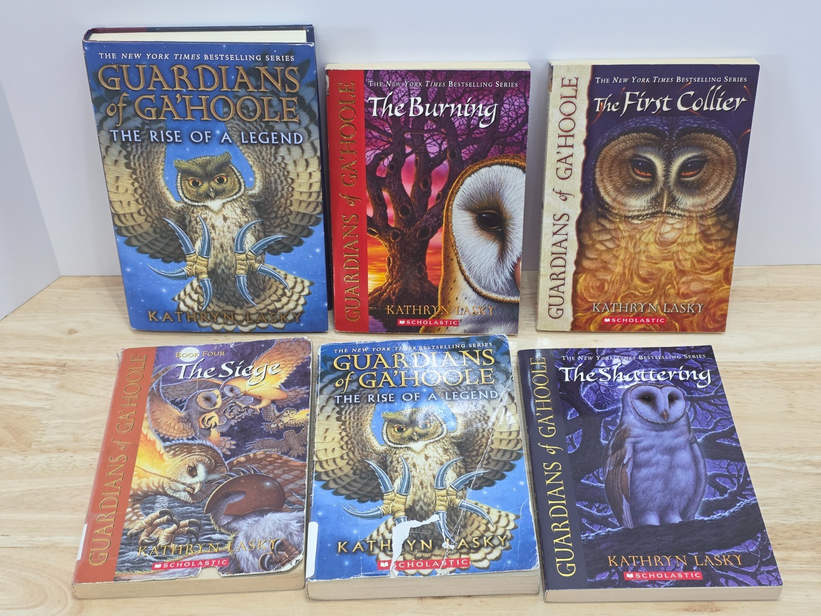 Guardians of Ga’Hoole Lot of 6 Kathryn Lasky 5 PB’s & 1 Hardcover