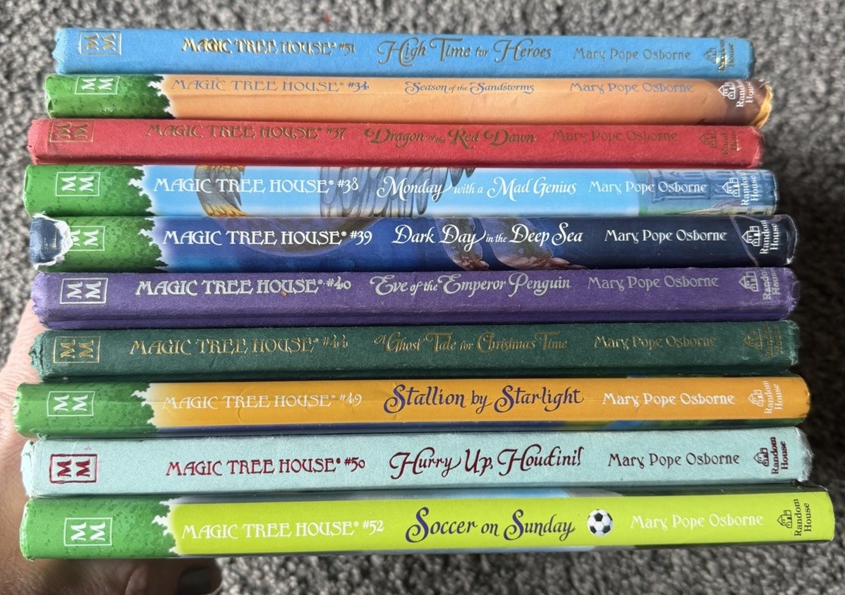 Lot 10 Magic Tree House Lot Series Chapter Books Hardcover Mary Pope Osborne
