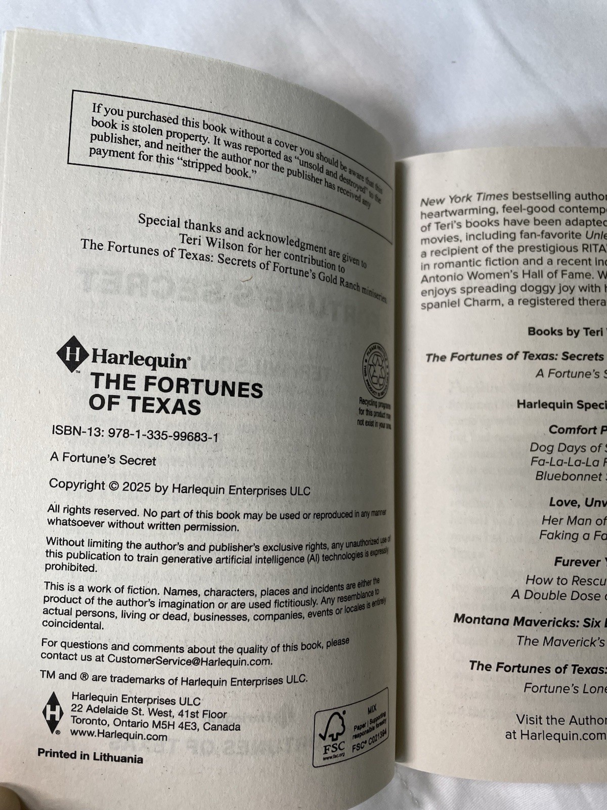 Harlequin The Fortunes Of Texas FOT Series Lot 3 Paperback Books 2025