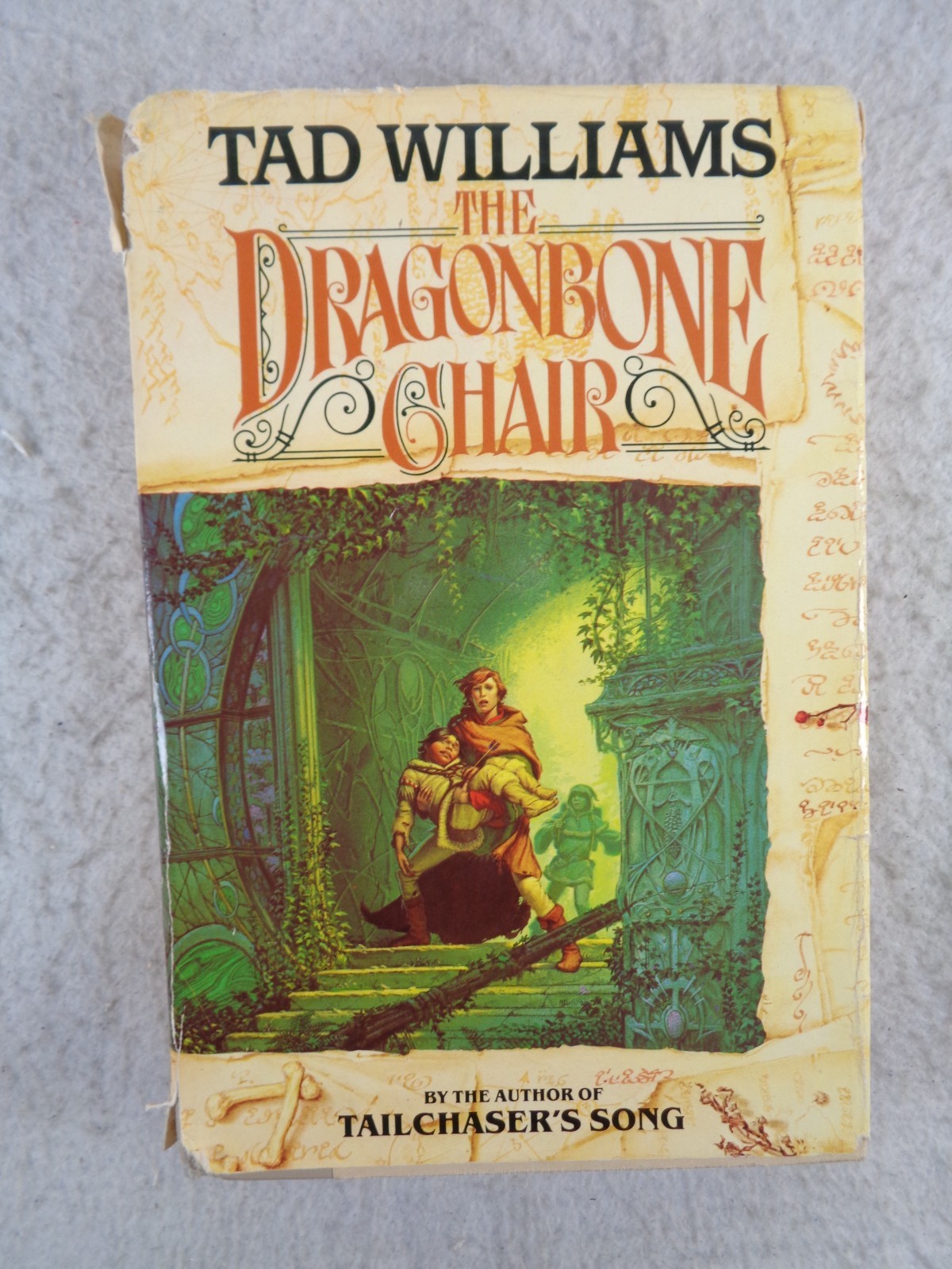 The Dragonbone Chair Tad Williams HC DJ 1988 Memory Sorrow and Thorn Book 1