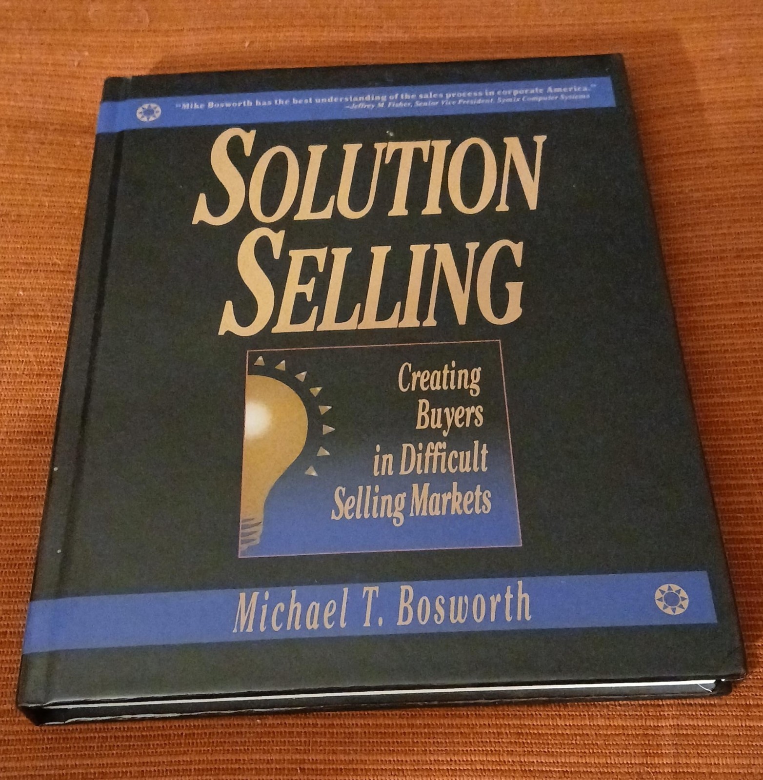 Solution Selling Book 1995 EDITION! HARD COVER SALES BOOK VINTAGE